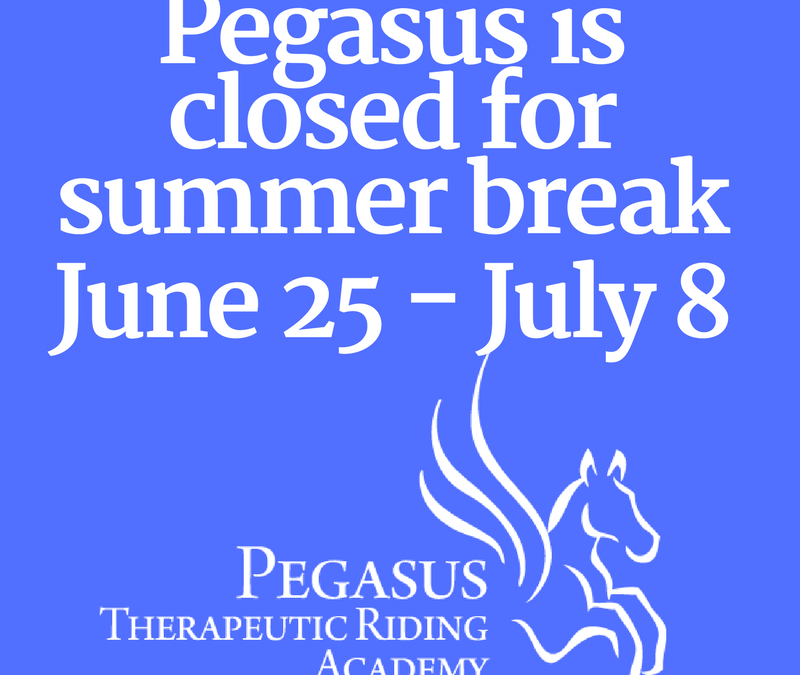 Pegasus closed for summer break